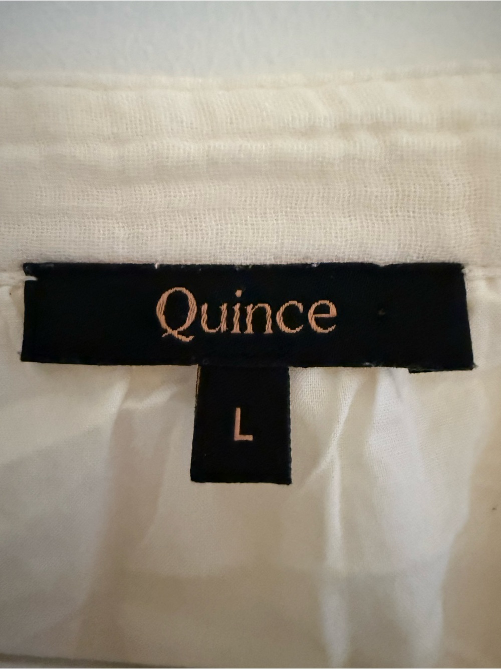 Quince Organic Cotton Gauze Tiered Cream Dress, Large - Picture 3 of 13